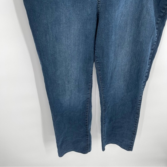 NYDJ Not Your Daughters Straight Jeans Lift Tuck Womens Plus Size 20W Dark Wash - Picture 3 of 9
